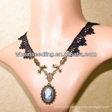 beauty head pendent bride necklace LS-60